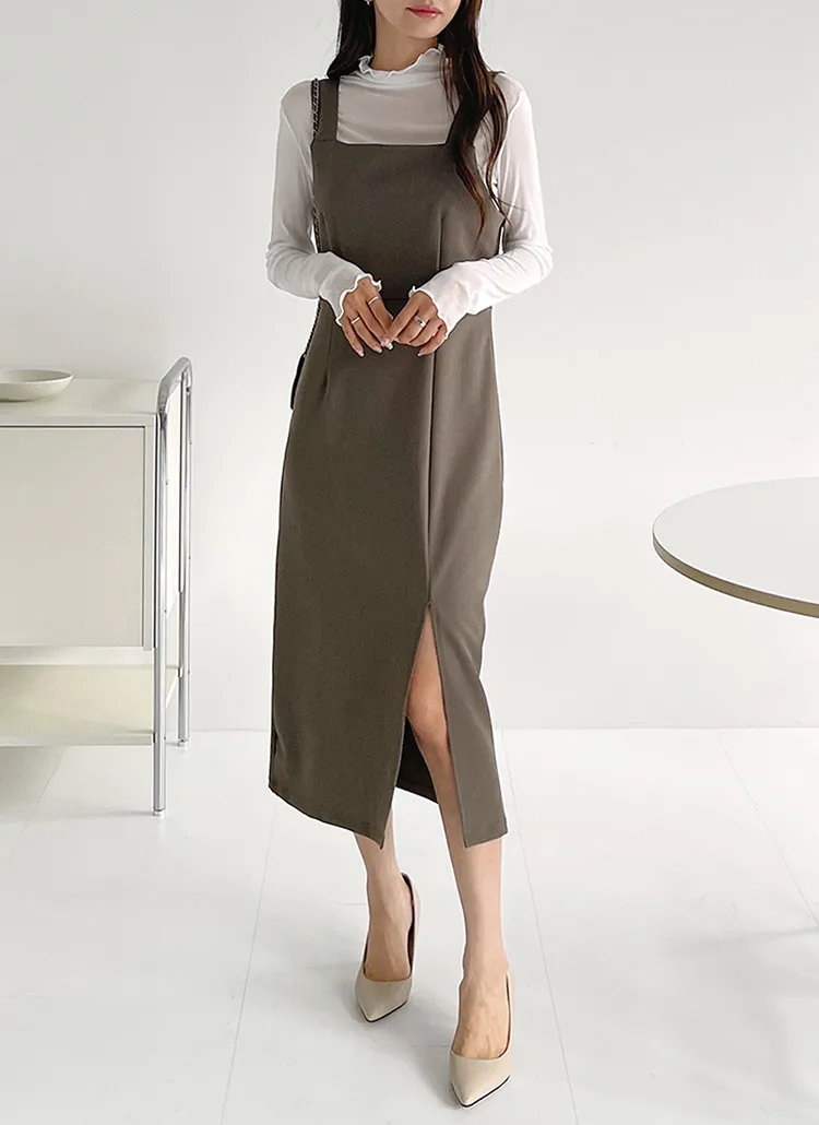 スクエアスリットノースリワンピース | DHOLIC | 詳細画像1