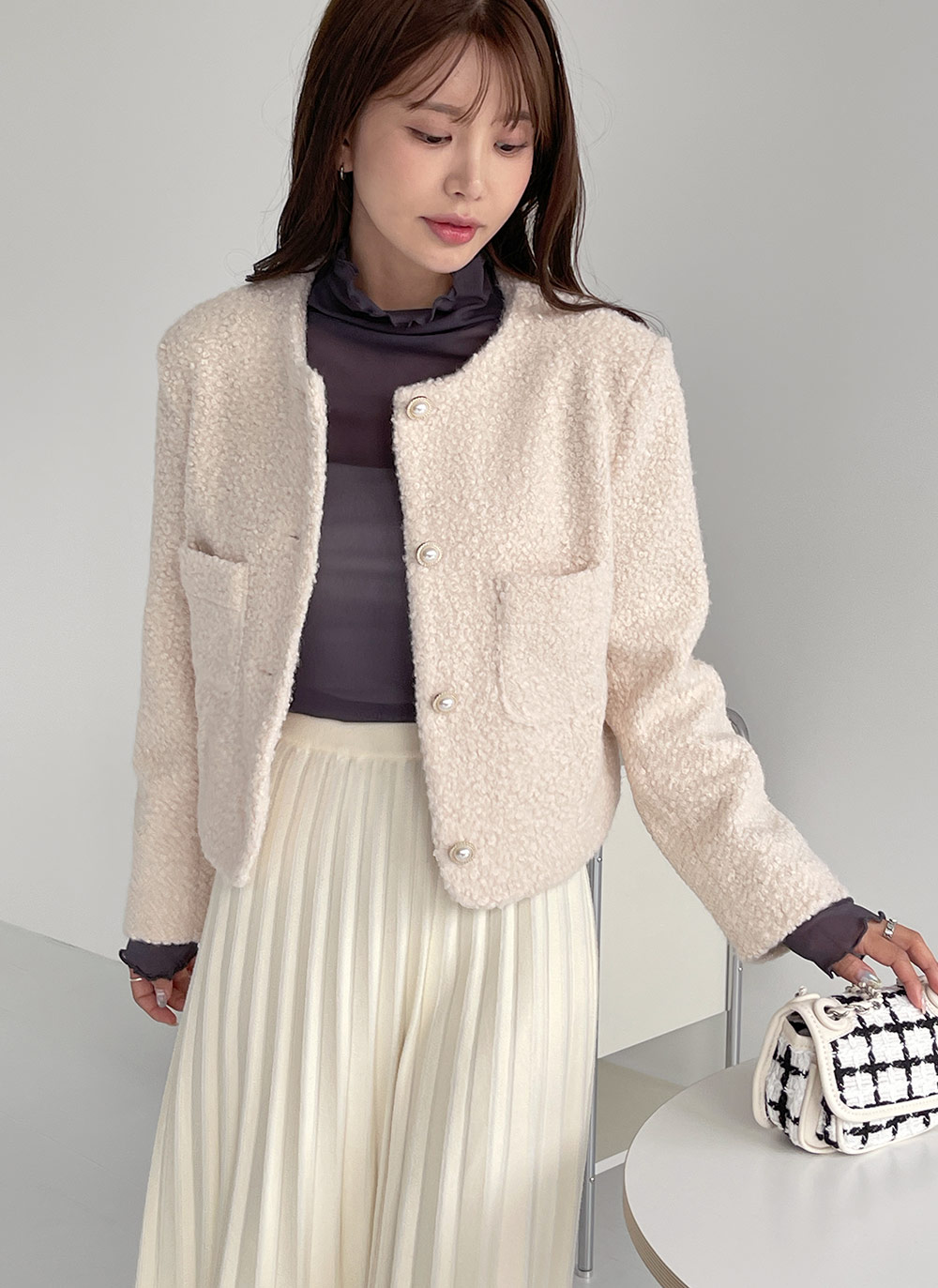 シアーメロウハーフネックブラウス | DHOLIC | 詳細画像16