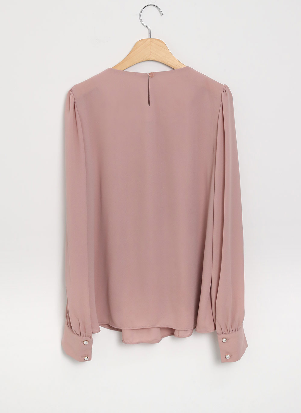 パール調ボタンタックネックブラウス | DHOLIC | 詳細画像19