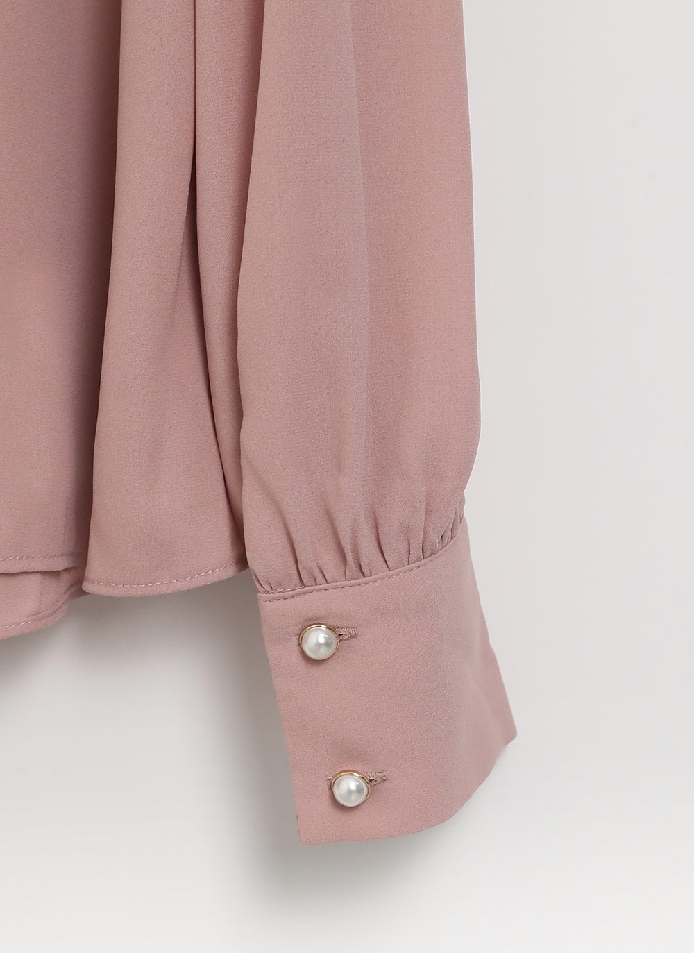 パール調ボタンタックネックブラウス | DHOLIC | 詳細画像22