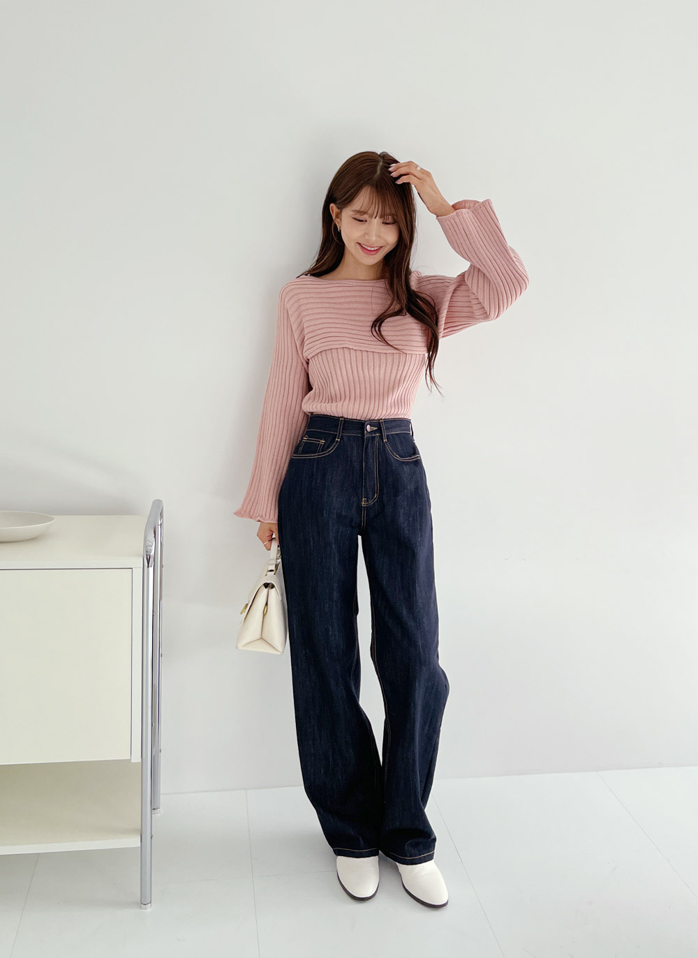 リブキャミ&クロップドニットSET | DHOLIC | 詳細画像8