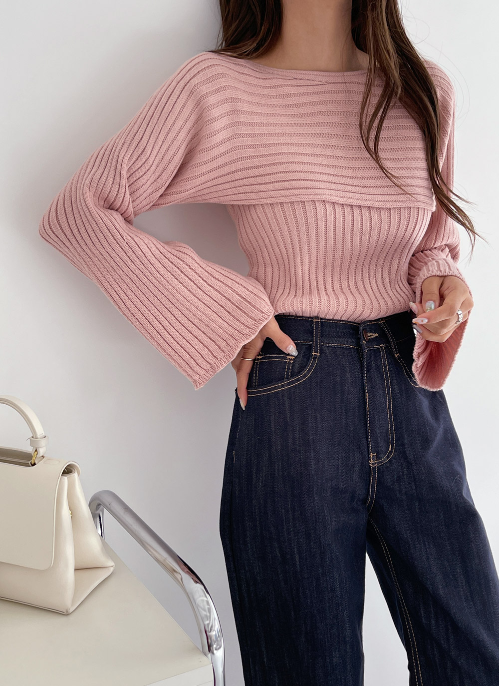 リブキャミ&クロップドニットSET | DHOLIC | 詳細画像9