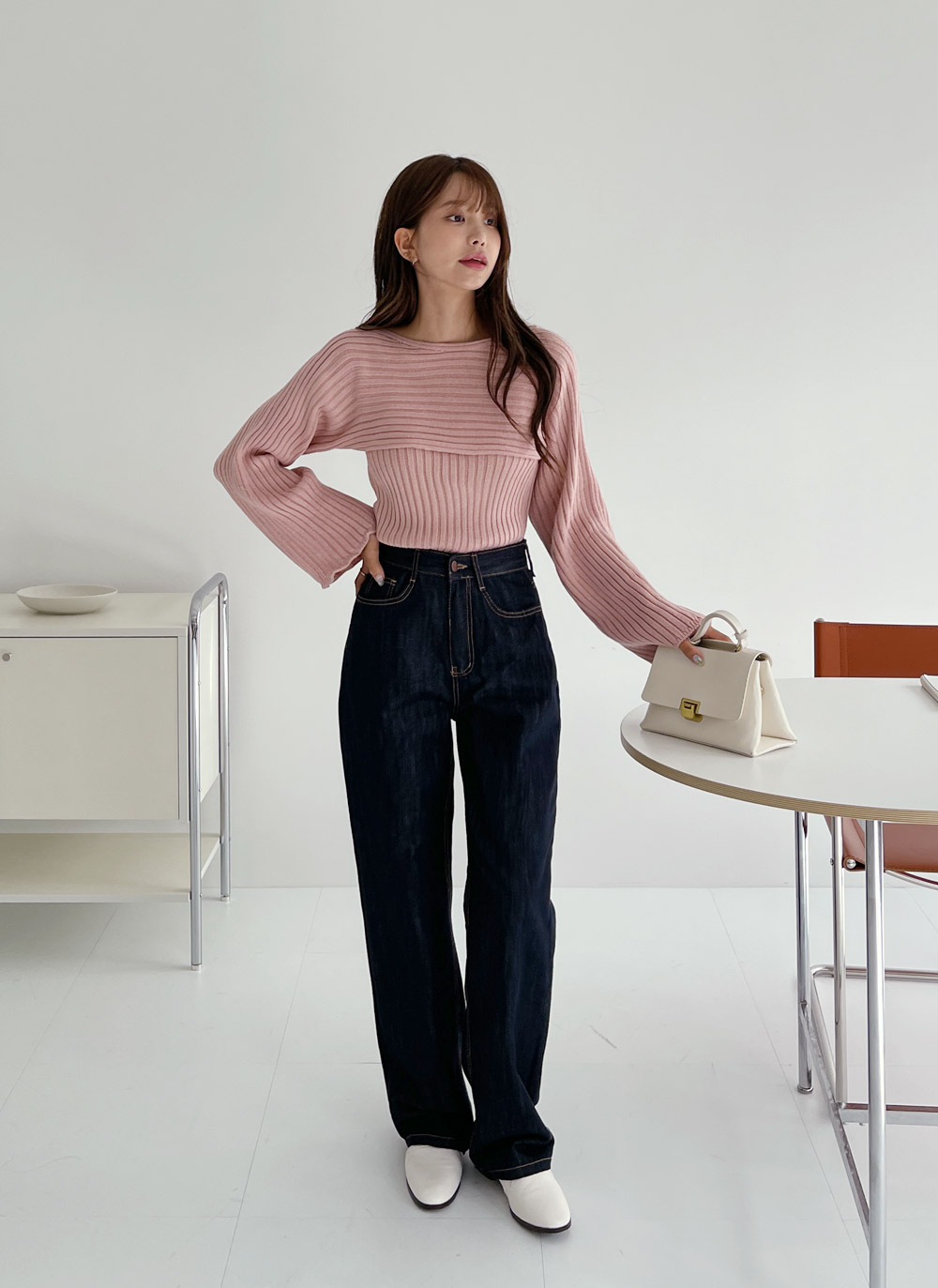 リブキャミ&クロップドニットSET | DHOLIC | 詳細画像12