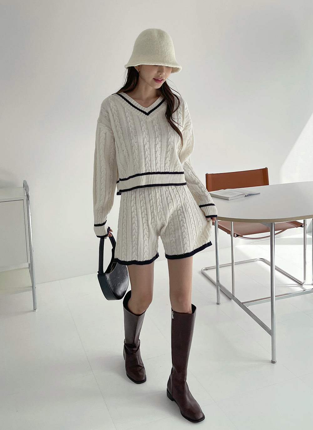 チルデンニット&ショートパンツSET | DHOLIC | 詳細画像12