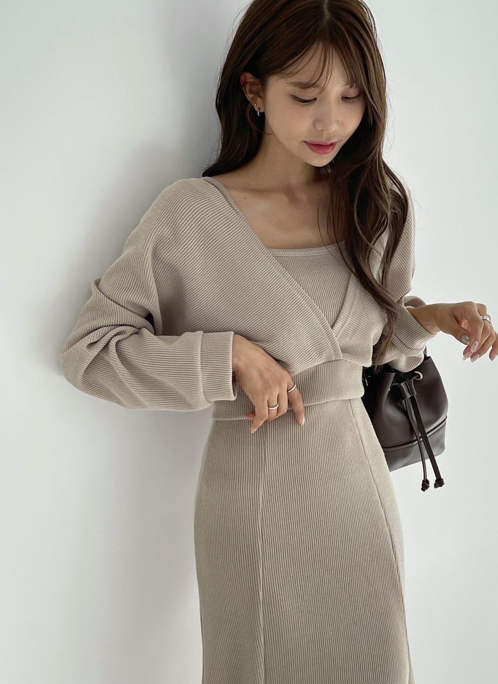 VネックTシャツ&キャミワンピースSET | DHOLIC | 詳細画像13