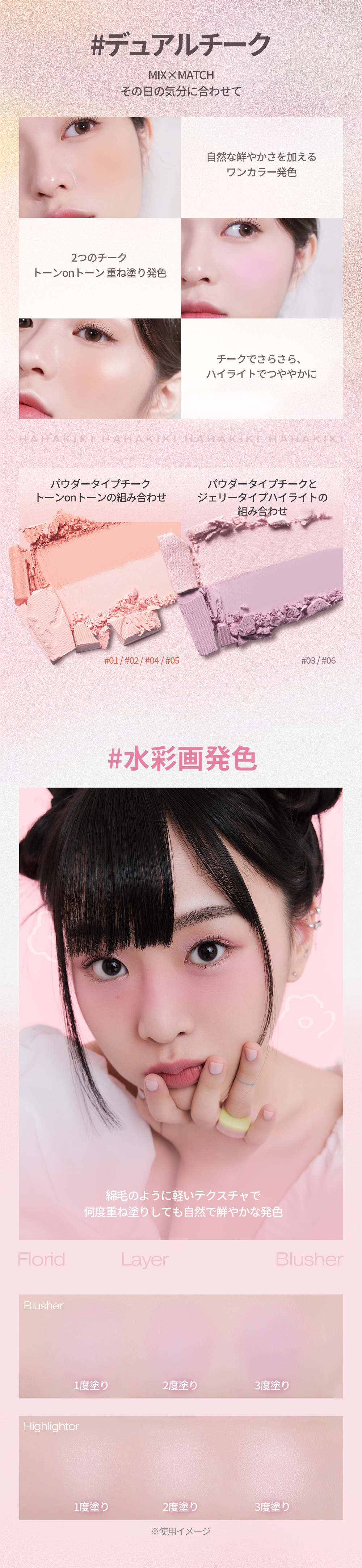 ハキット] フローリッドレイヤーブラッシャー | 韓国コスメ通販 - DHOLIC