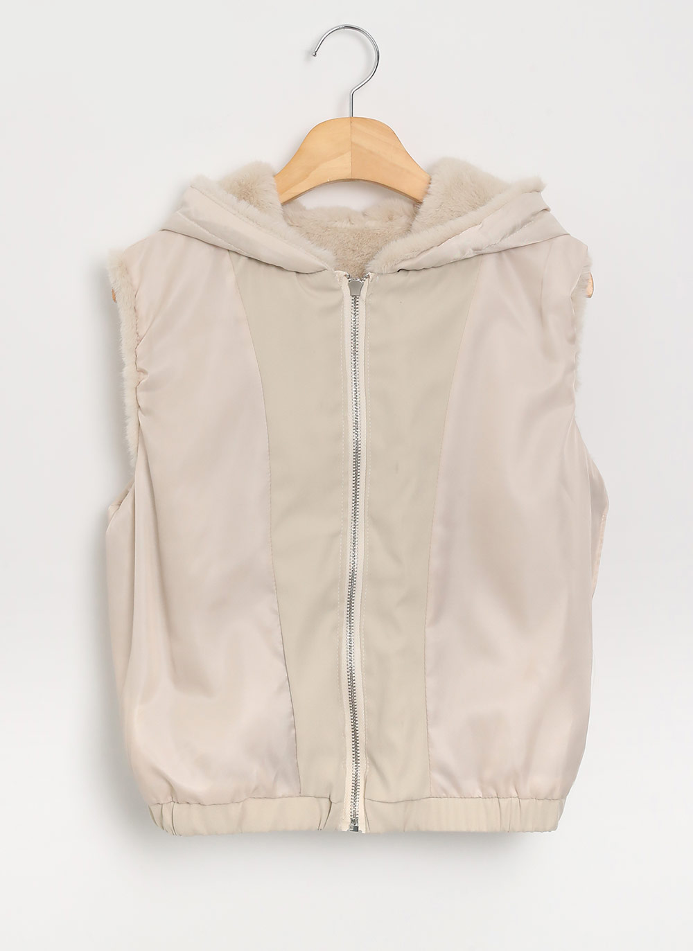 ストリング付フードエコファージップベスト | DHOLIC | 詳細画像18