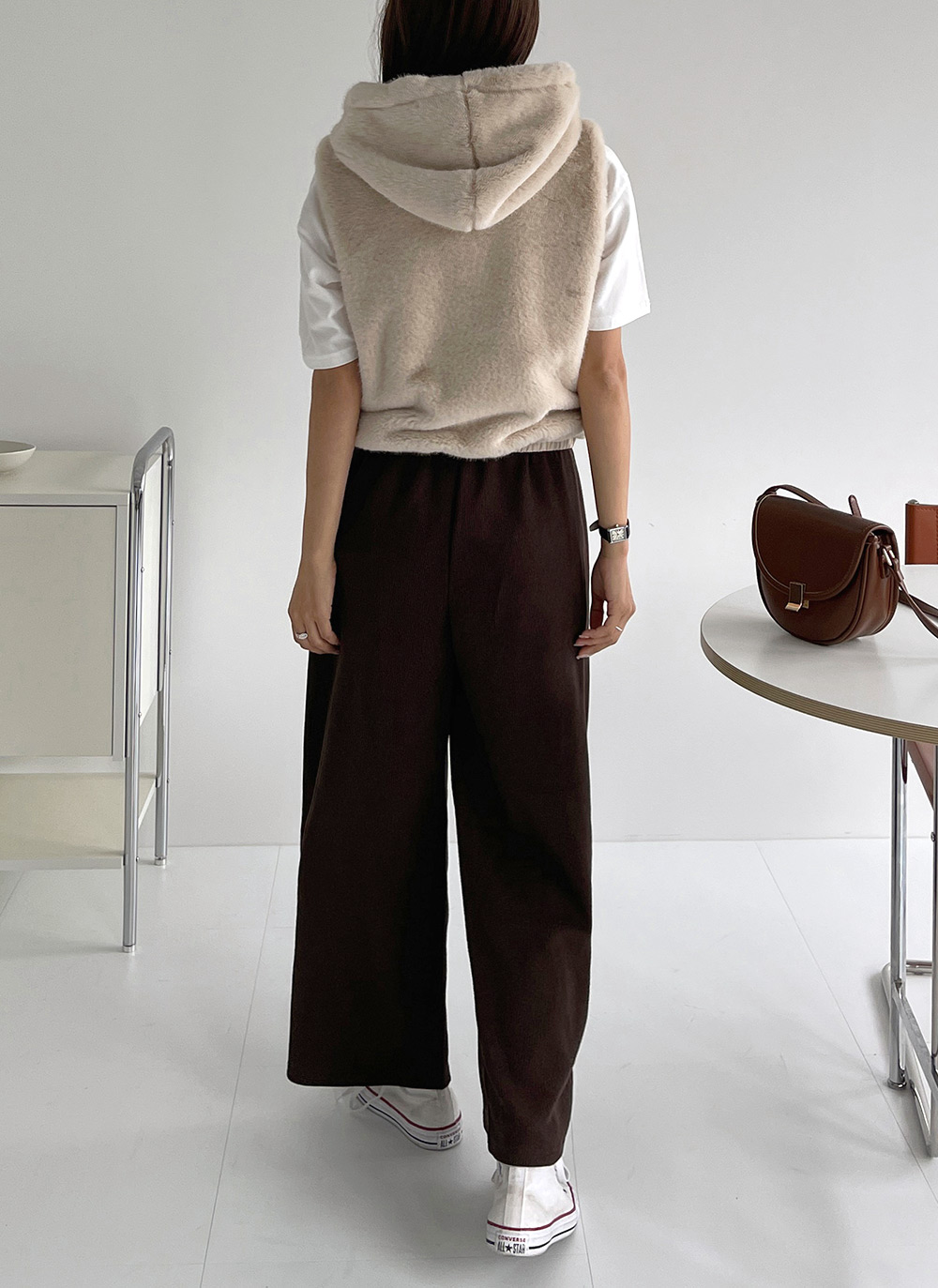 ストリング付フードエコファージップベスト | DHOLIC | 詳細画像4