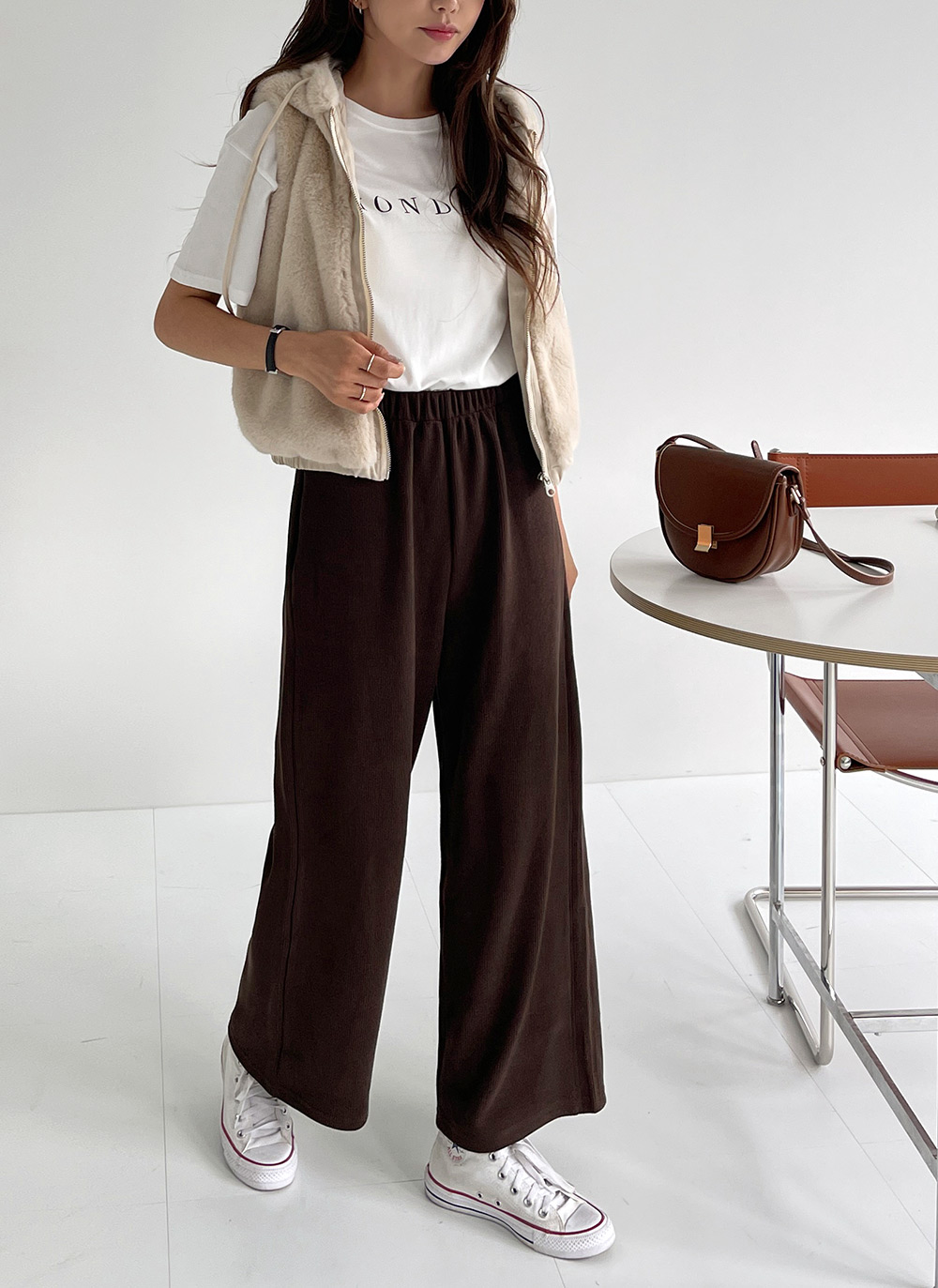 ストリング付フードエコファージップベスト | DHOLIC | 詳細画像9