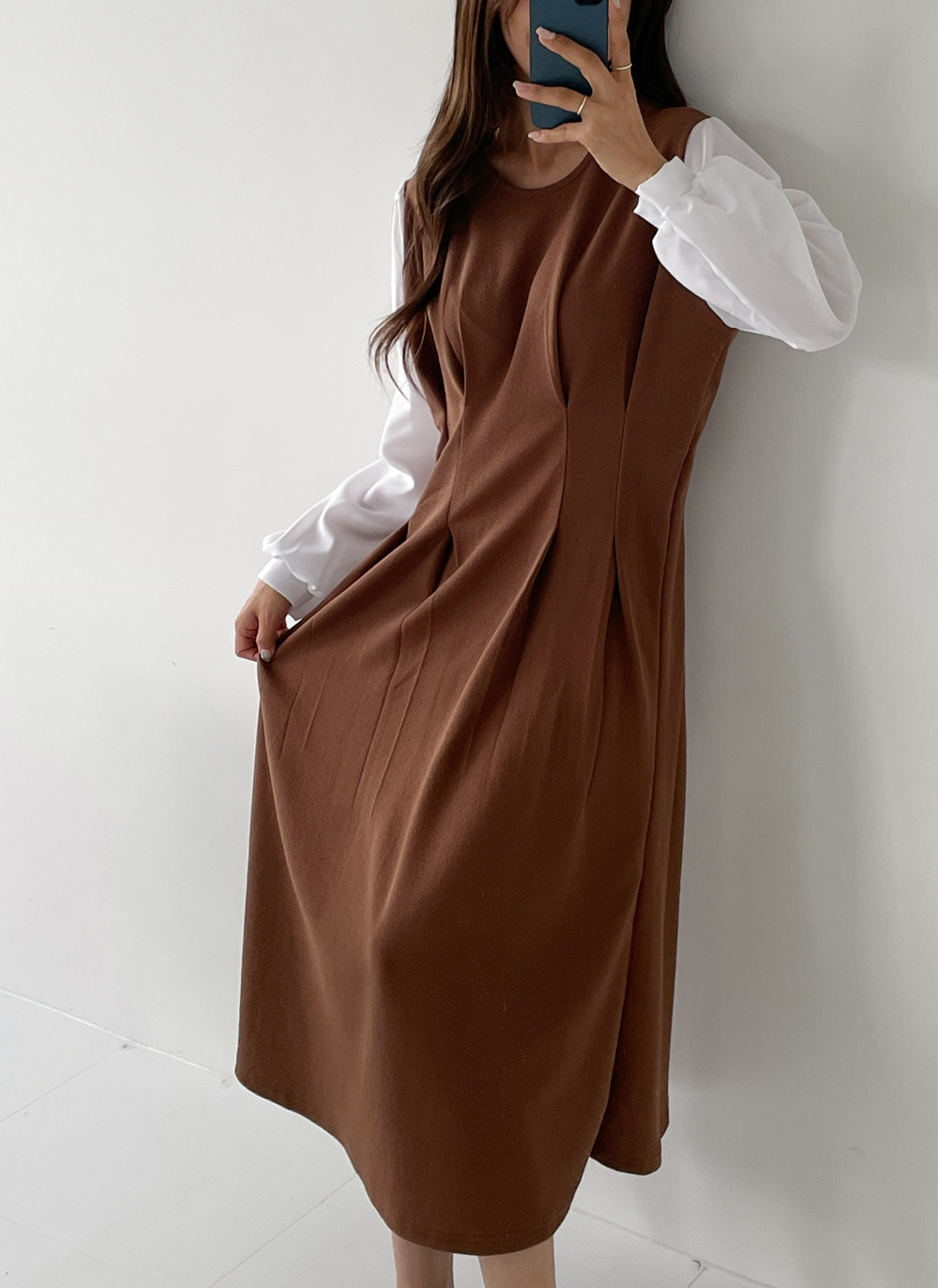 配色ドッキングタックワンピース | DHOLIC | 詳細画像11