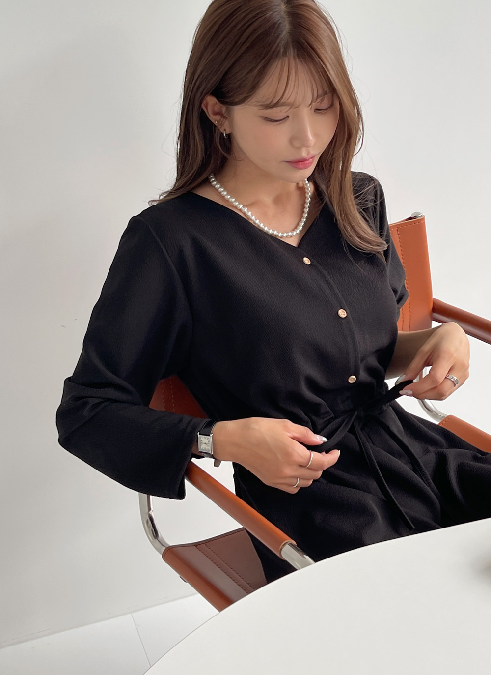 ストリング付ボタンオールインワン | DHOLIC | 詳細画像6