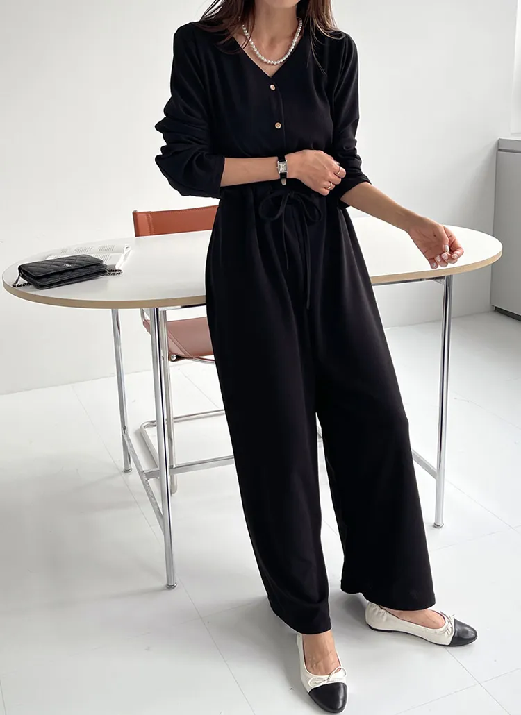 ストリング付ボタンオールインワン | DHOLIC | 詳細画像1