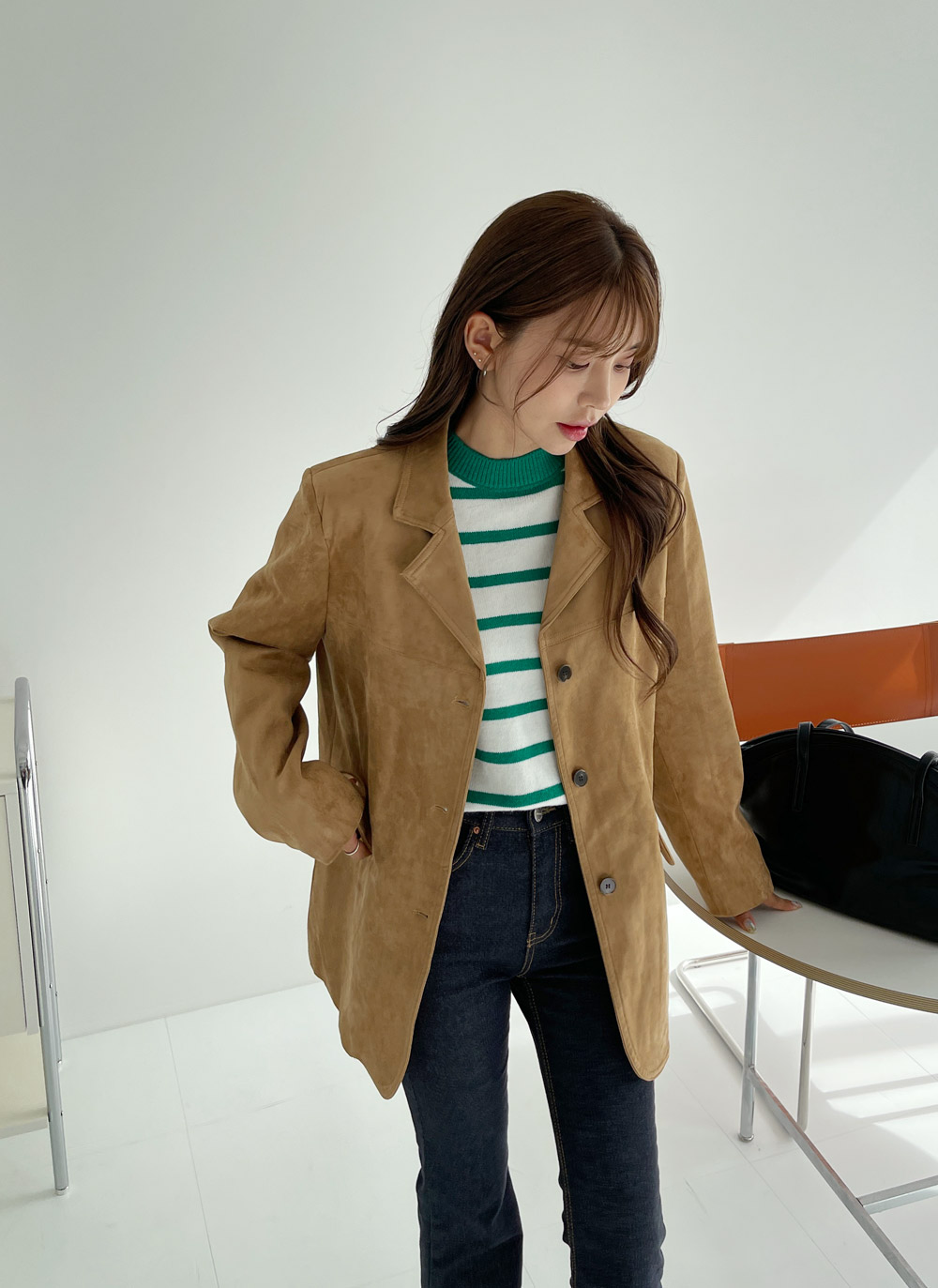 ボーダーサイドスリットニット | DHOLIC | 詳細画像16