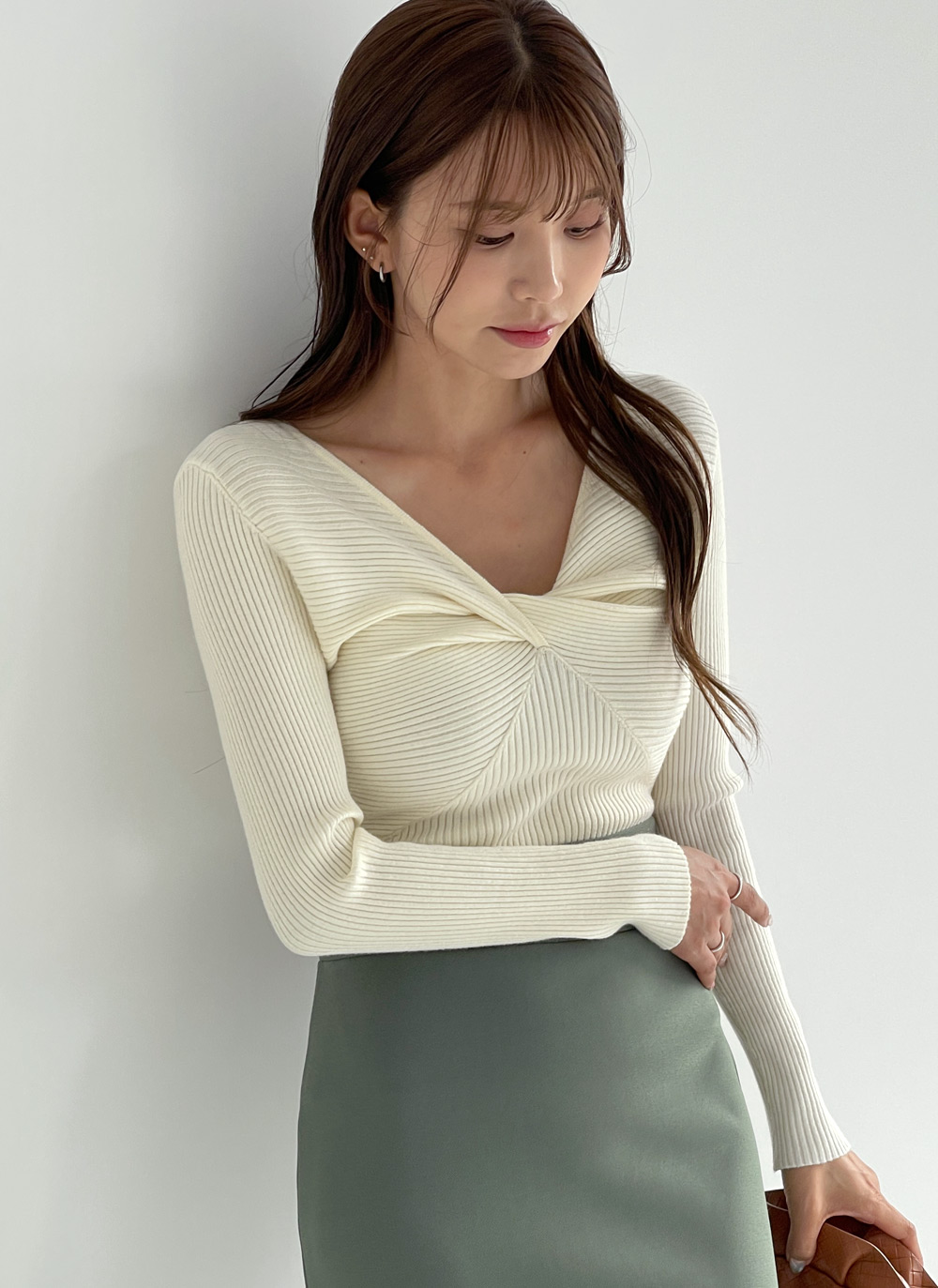 ツイストリブスリムニット | DHOLIC | 詳細画像8