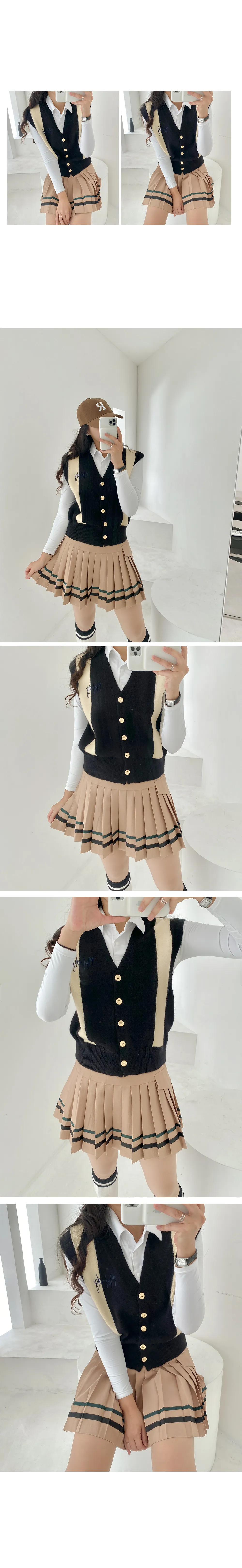 ライン配色ニットベスト | CamelBreeze | 詳細画像3