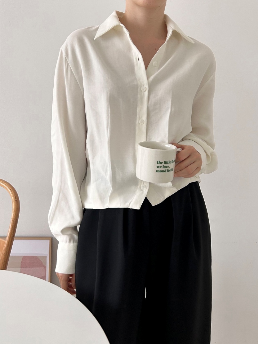 タックゴムヘムクロップドシャツ | 詳細画像2