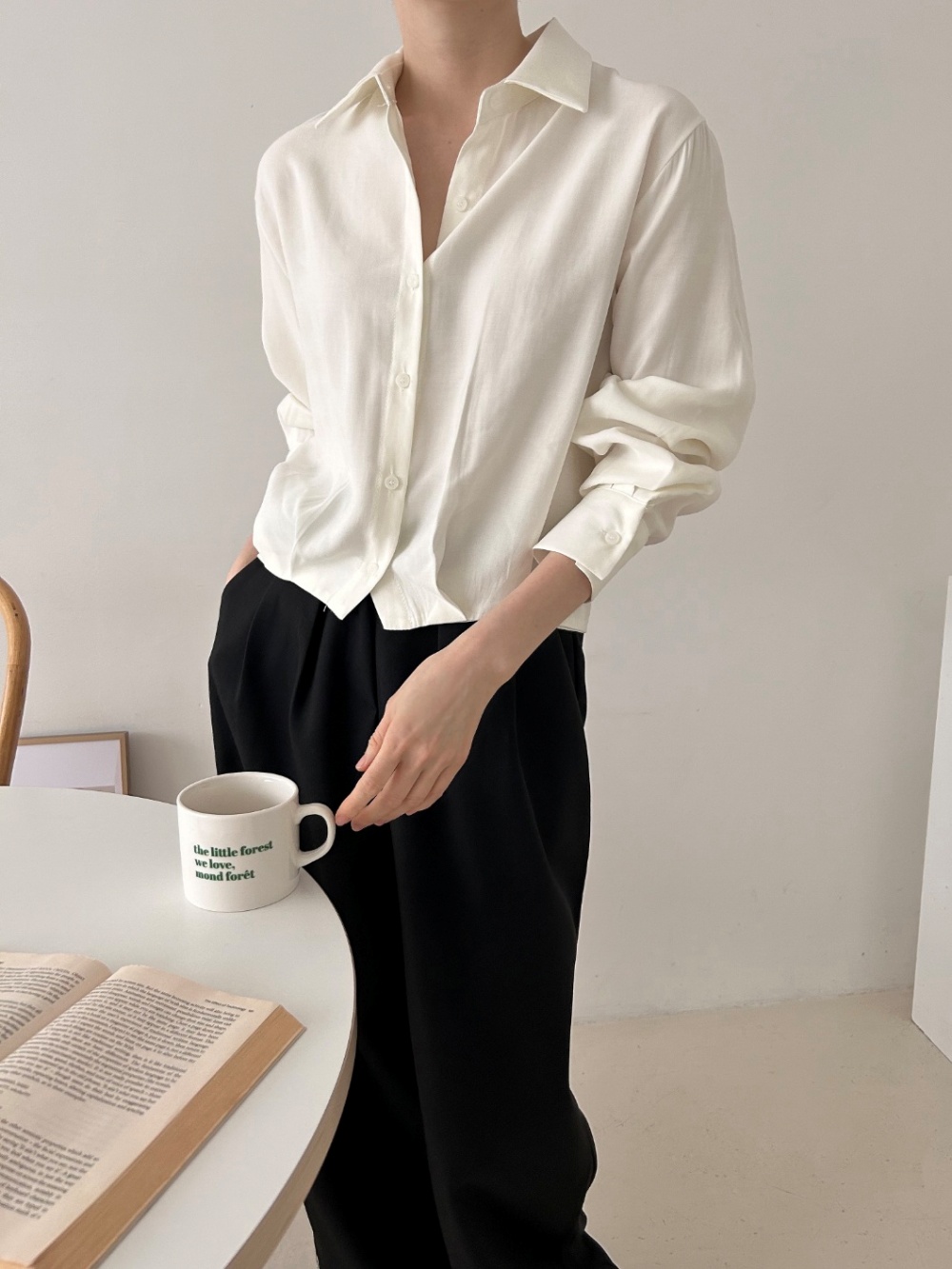 タックゴムヘムクロップドシャツ | 詳細画像5