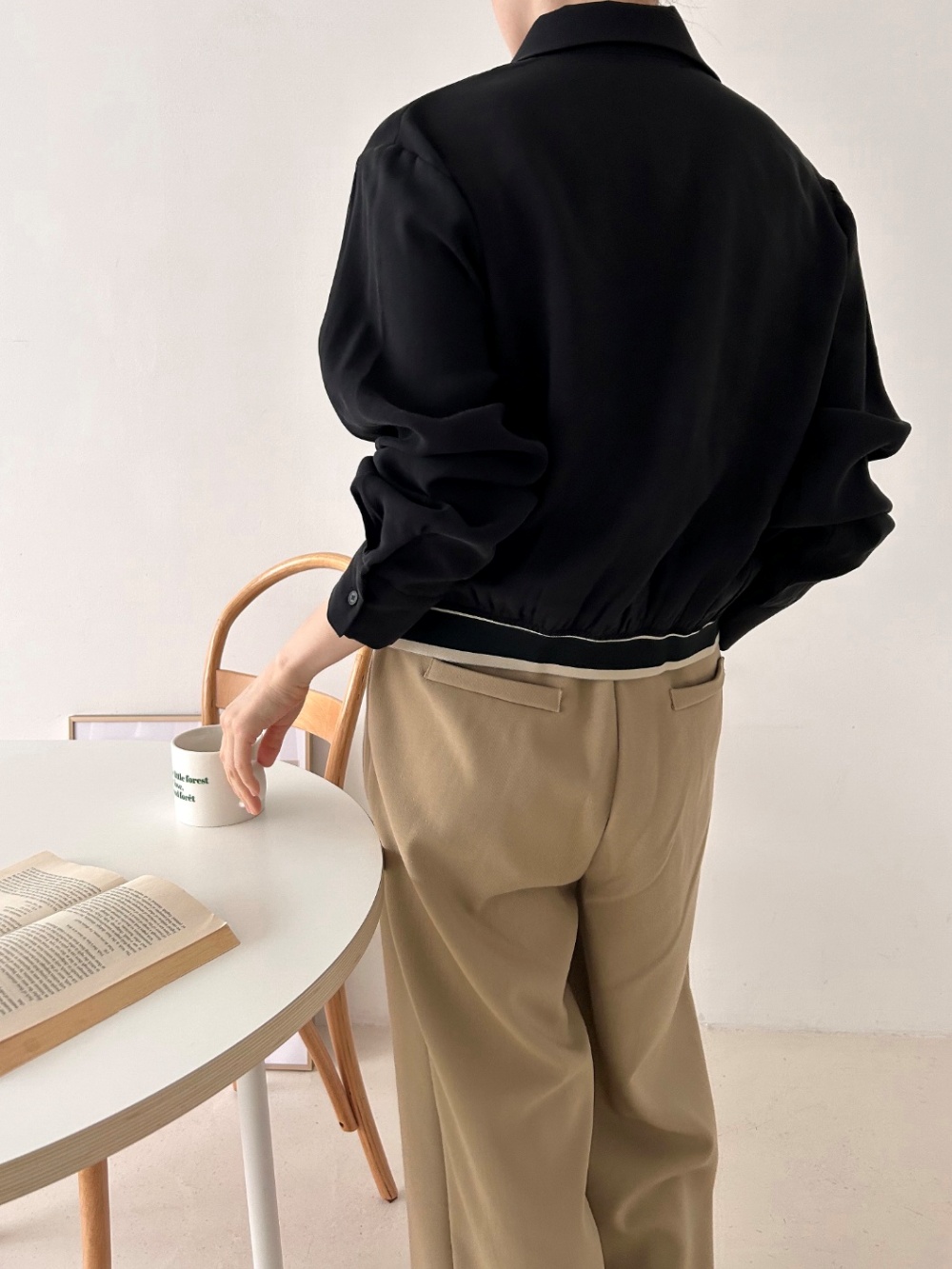 タックゴムヘムクロップドシャツ | 詳細画像12