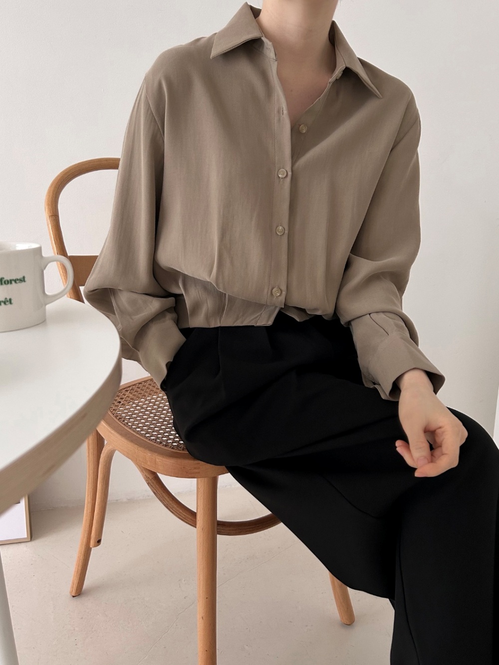 タックゴムヘムクロップドシャツ | 詳細画像14