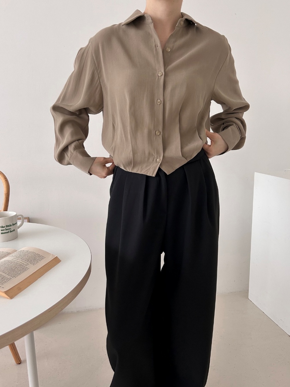 タックゴムヘムクロップドシャツ | 詳細画像16