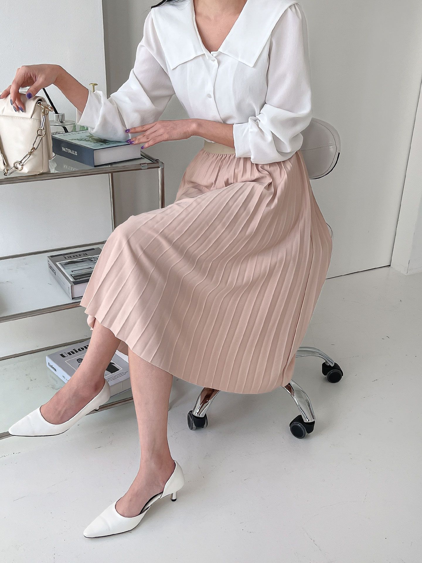 ウエストゴムプリーツスカート | 詳細画像3