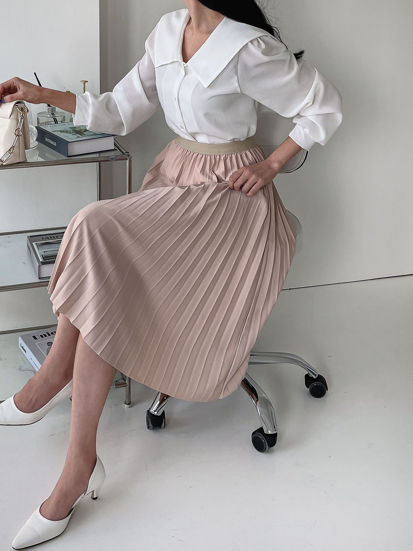 ウエストゴムプリーツスカート | 詳細画像7