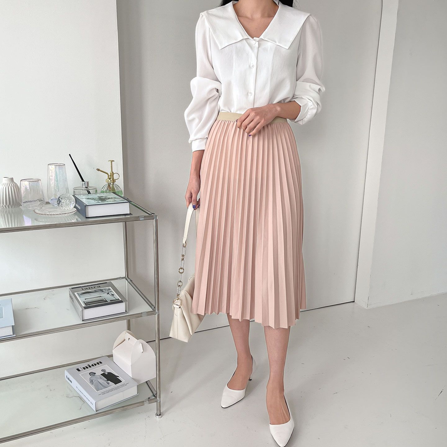 ウエストゴムプリーツスカート | 詳細画像9