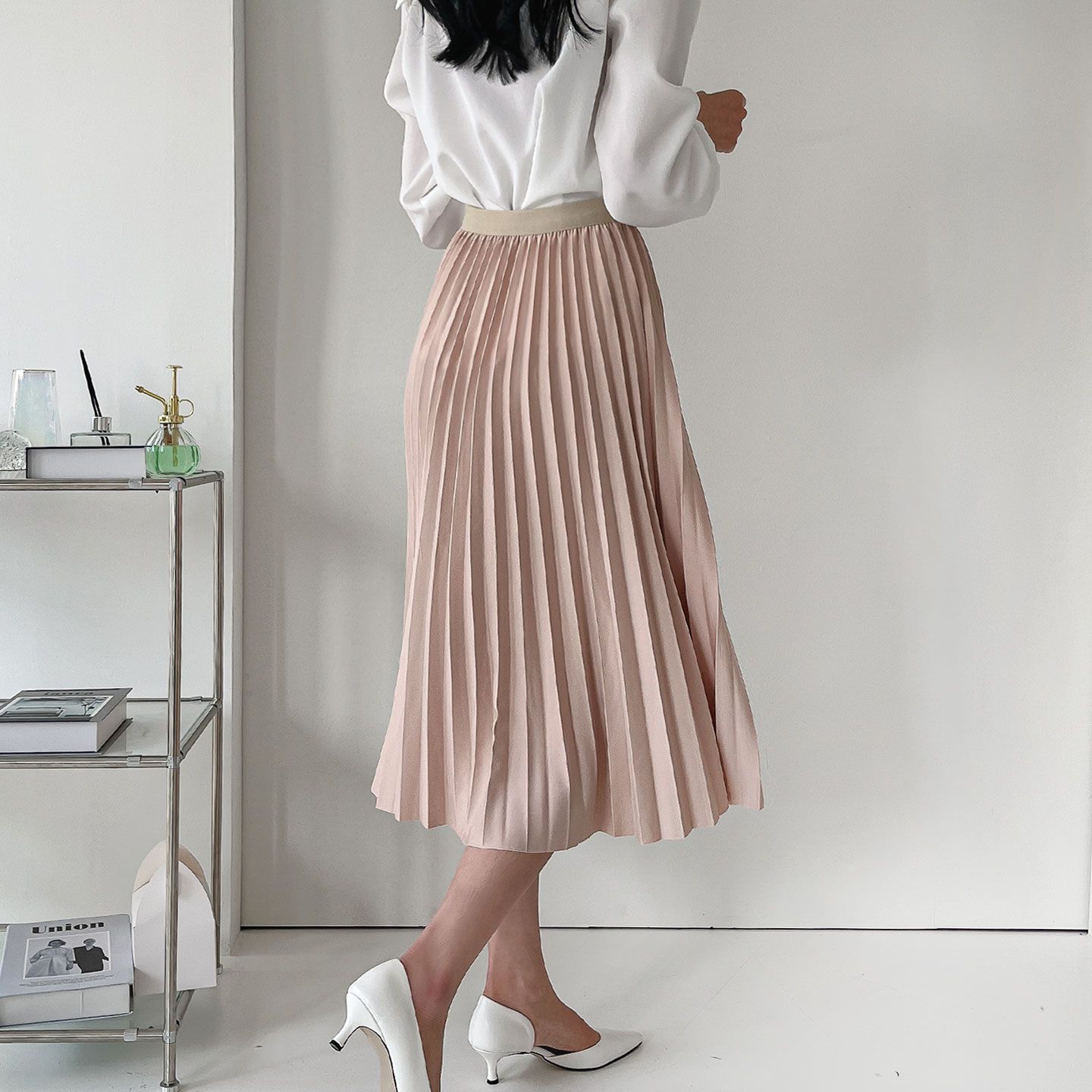 ウエストゴムプリーツスカート | 詳細画像13