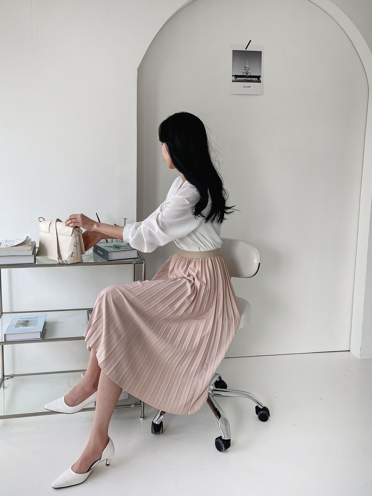 ウエストゴムプリーツスカート | 詳細画像15