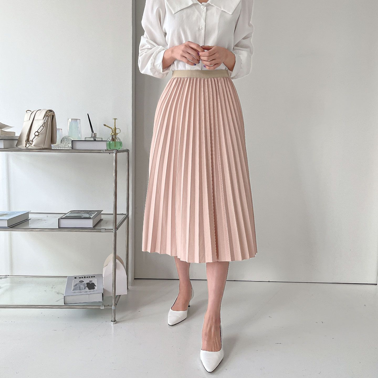 ウエストゴムプリーツスカート | 詳細画像17