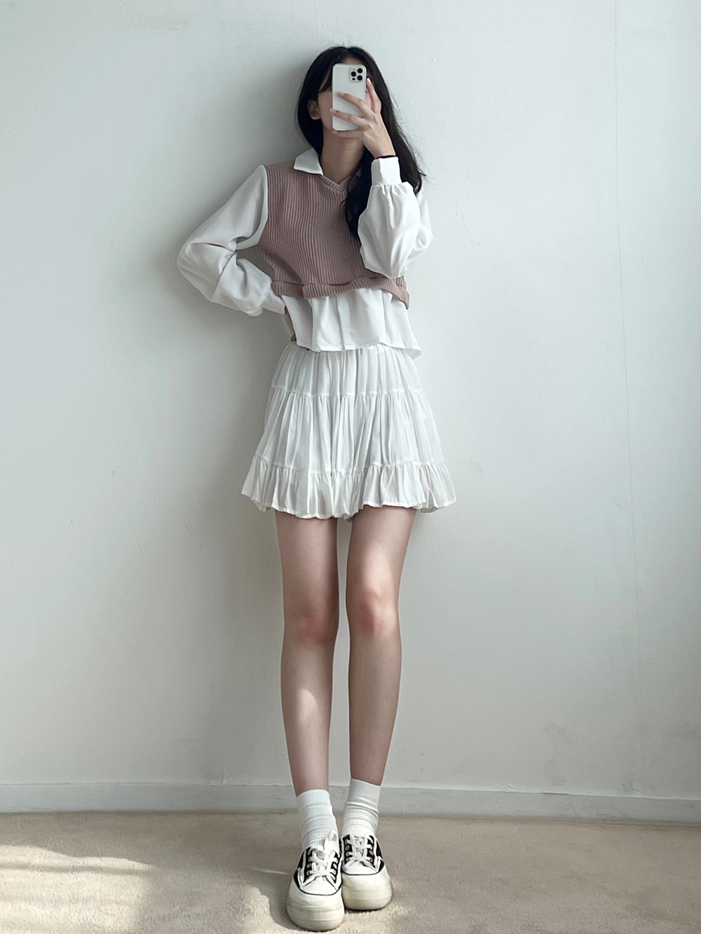 リブベストレイヤードカラーブラウス | 詳細画像5