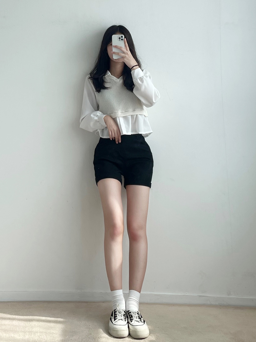 リブベストレイヤードカラーブラウス | 詳細画像9