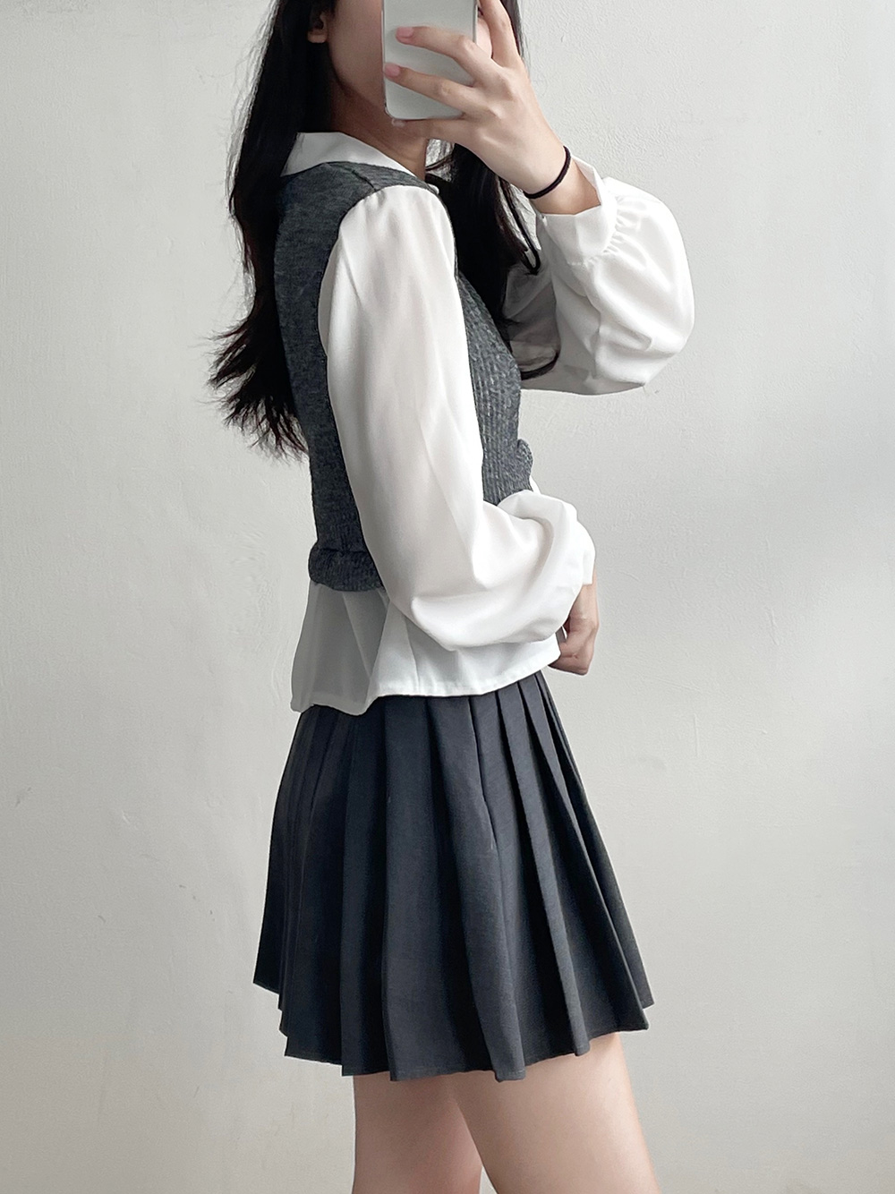 リブベストレイヤードカラーブラウス | 詳細画像17