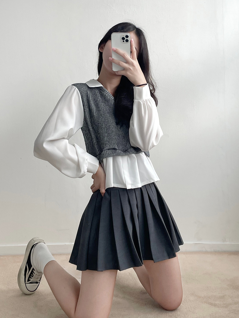 リブベストレイヤードカラーブラウス | 詳細画像20