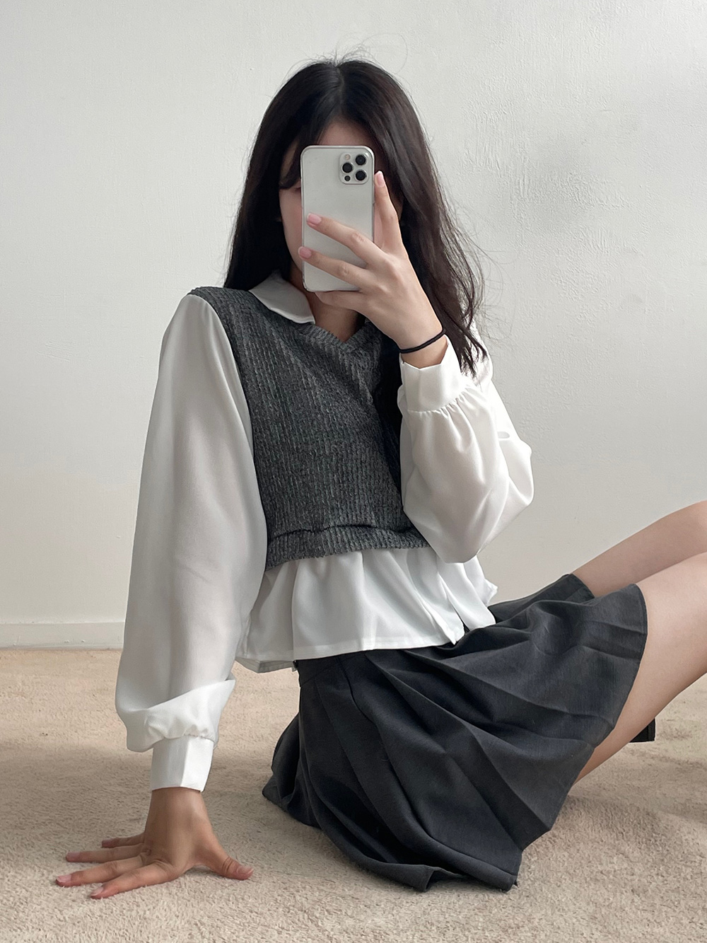 リブベストレイヤードカラーブラウス | 詳細画像22