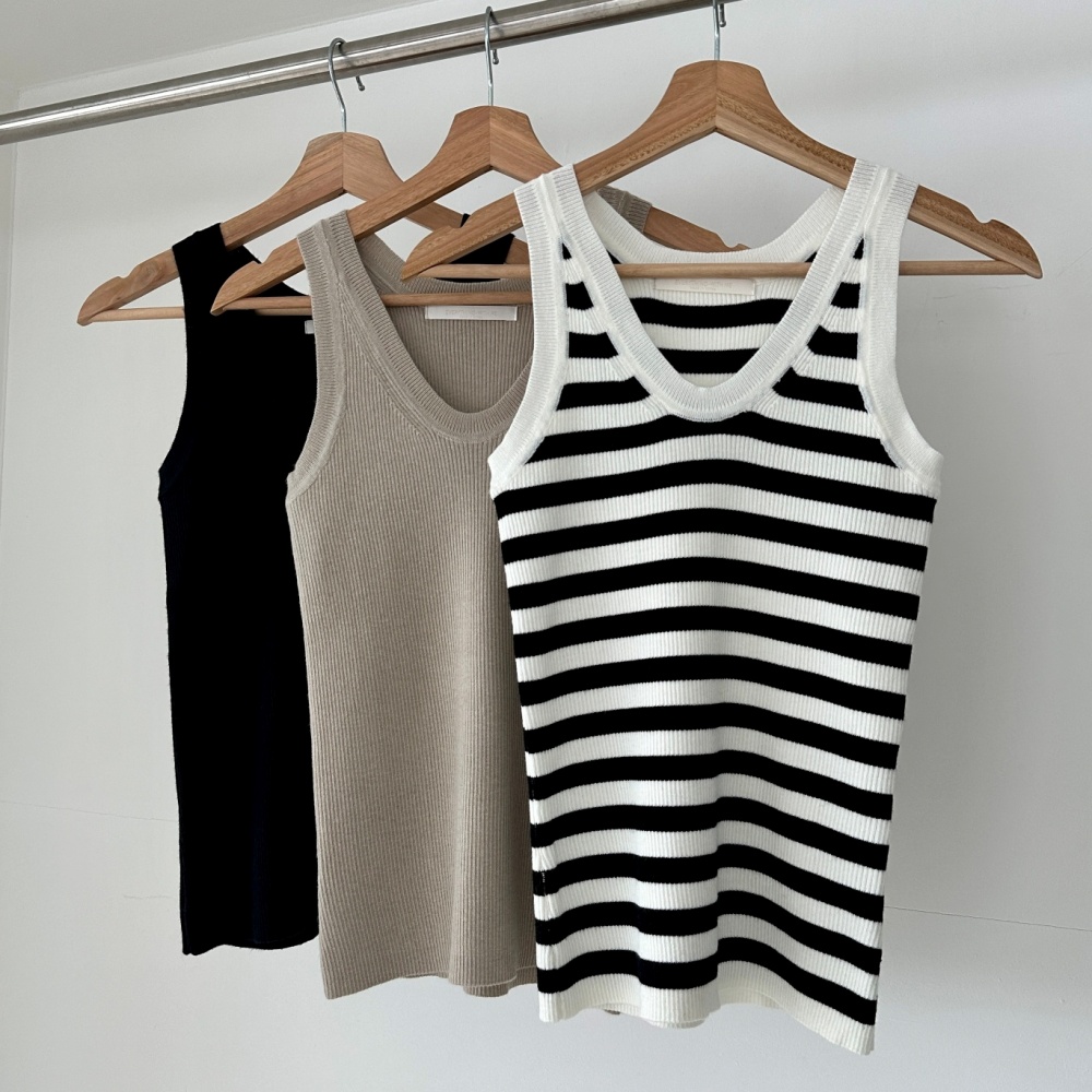 2TYPEリブUネックタンクトップ | 詳細画像17