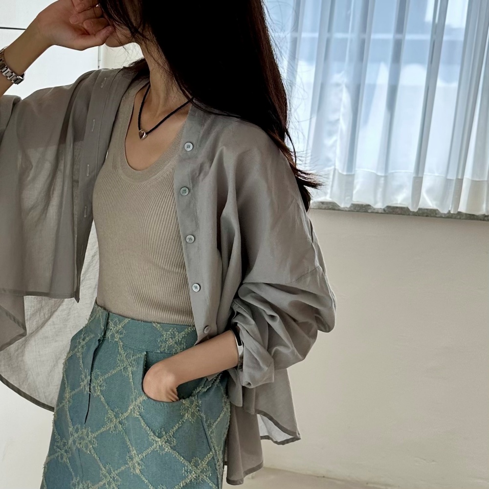 2TYPEリブUネックタンクトップ | 詳細画像6