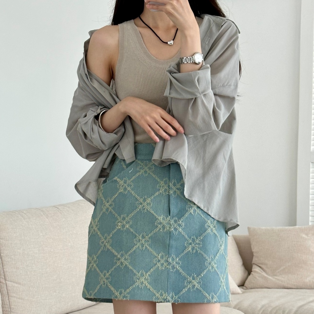 2TYPEリブUネックタンクトップ | 詳細画像8