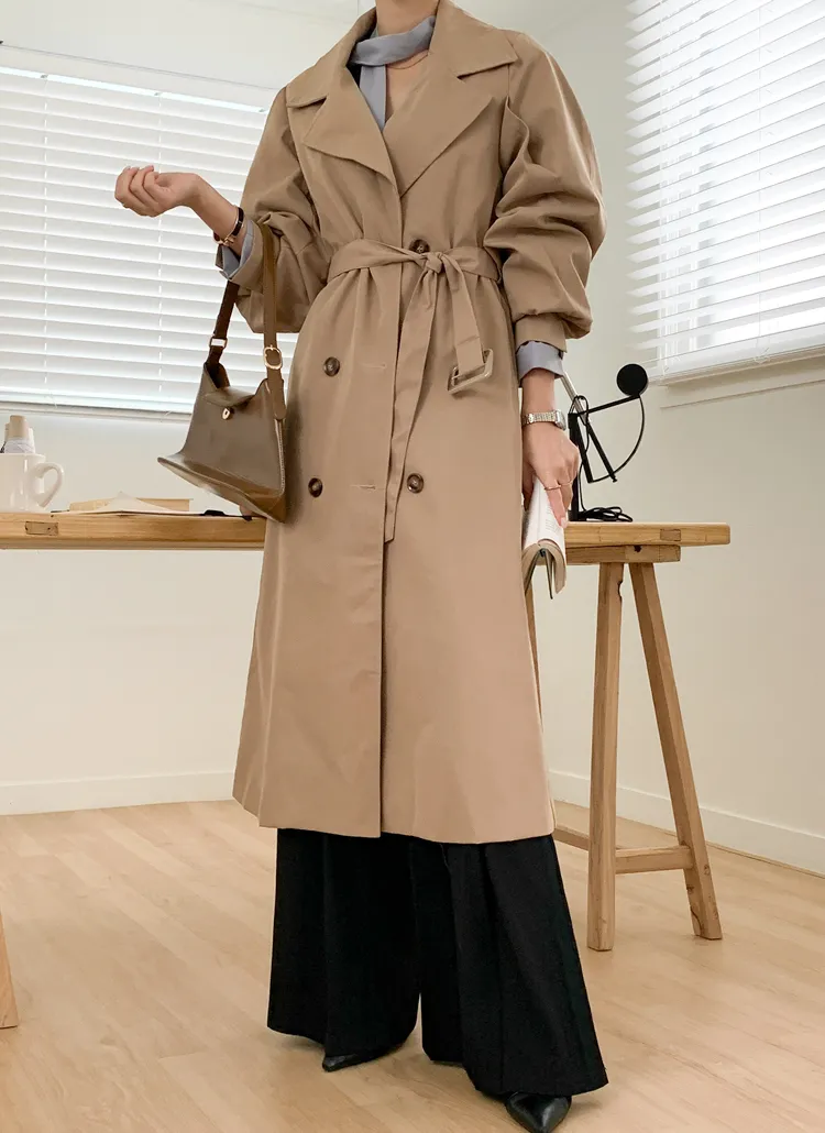 ビッグカラートレンチコート | レディースファッション通販 - DHOLIC 