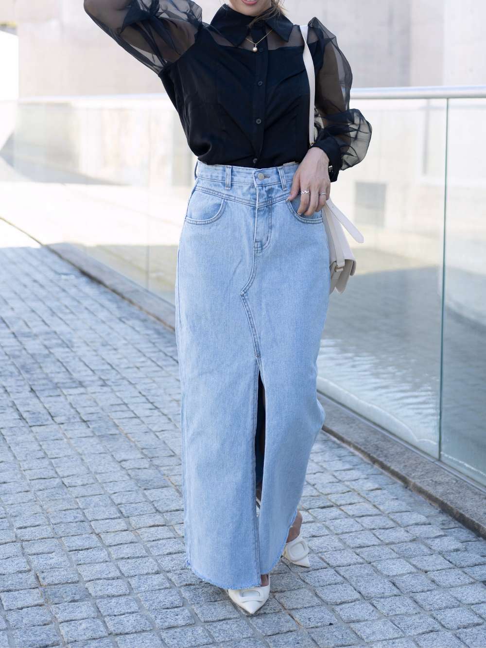 ボリュームスリーブシアーブラウス | 詳細画像5