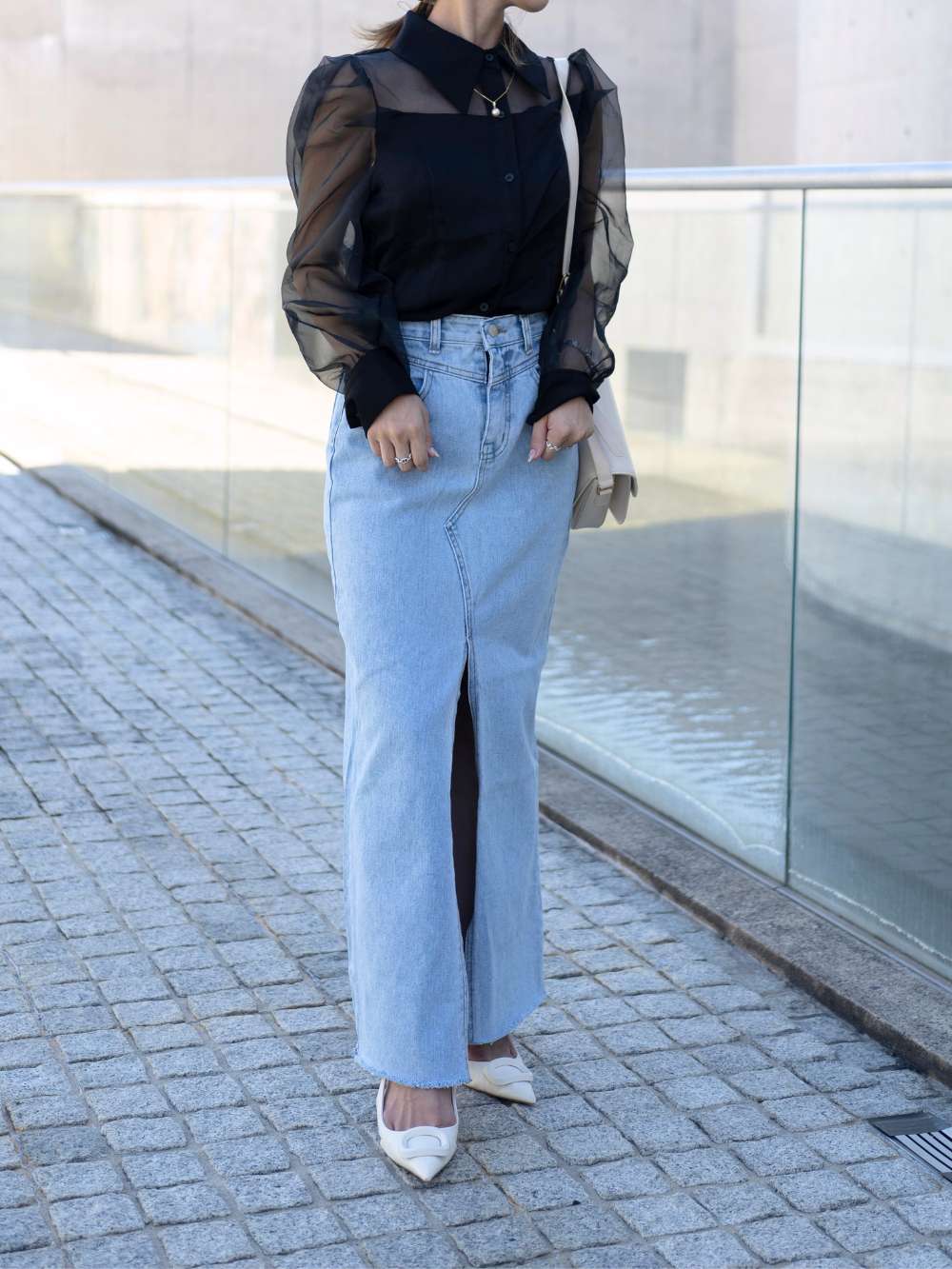 ボリュームスリーブシアーブラウス | 詳細画像6