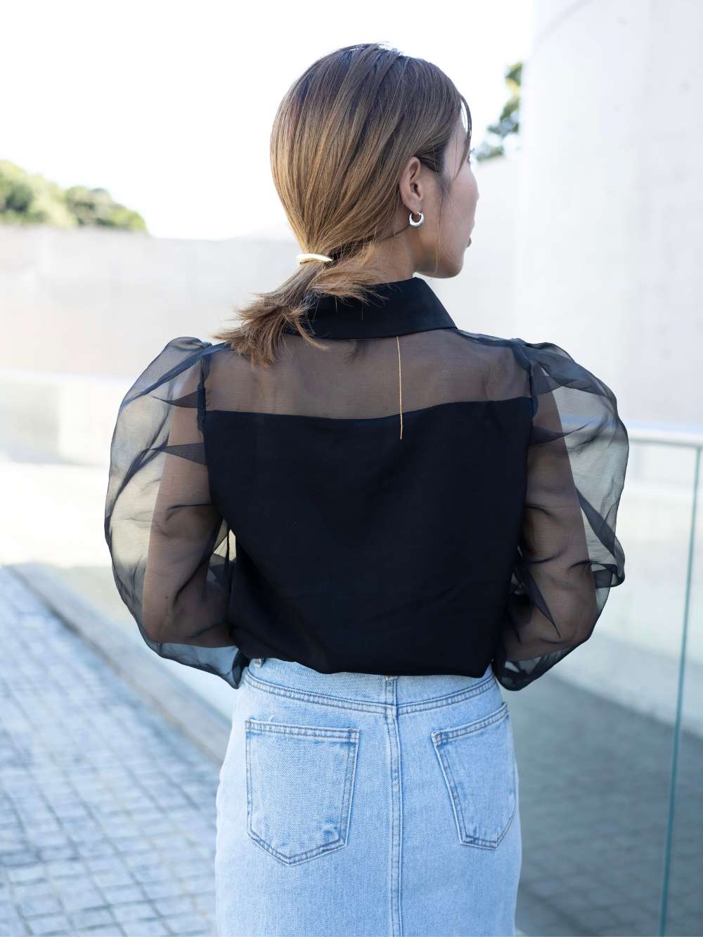 ボリュームスリーブシアーブラウス | 詳細画像10