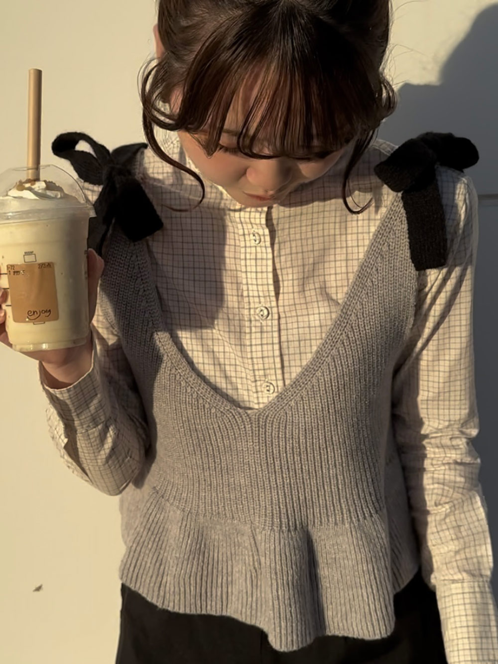 LEINWANDE ニット　ショート　ビスチェ LEINWANDE ニット ショート ビスチェ