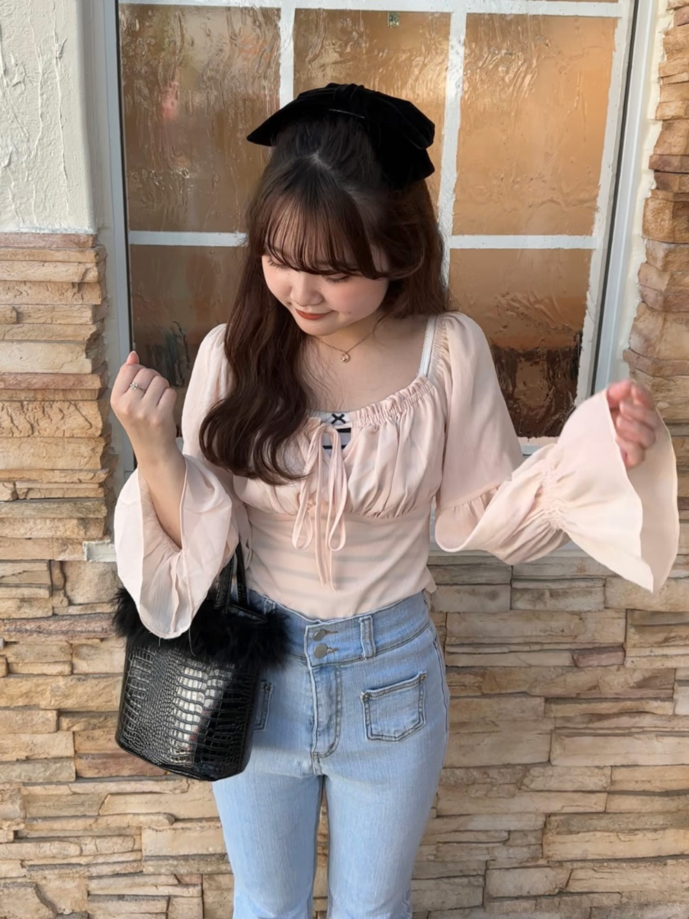 アプ♡前結びブラウス♡最終価格