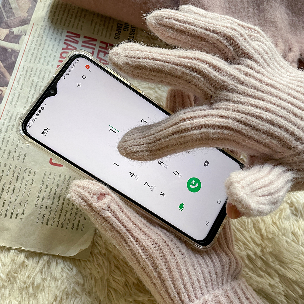 *スマホ対応*ロゴリブニット手袋 | 詳細画像8