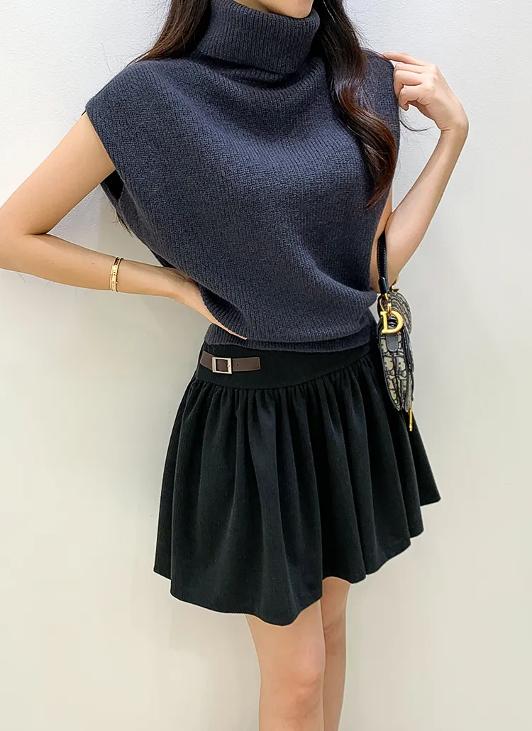 タートルネックキャップニット | minagram | 詳細画像1