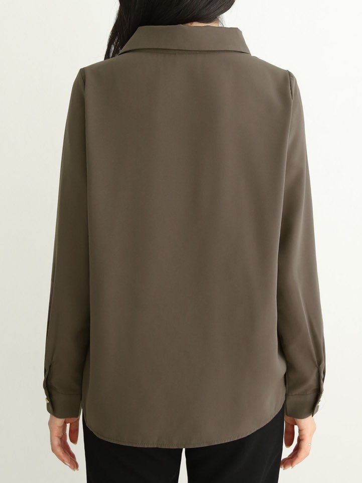 アンバランスボタンカラーブラウス | 詳細画像3