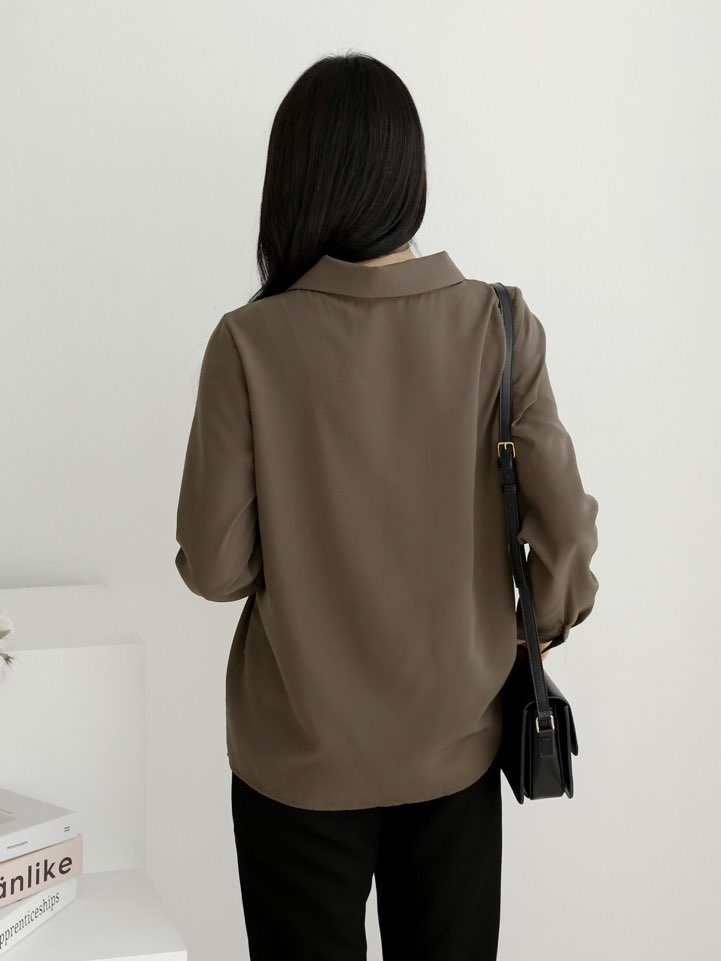 アンバランスボタンカラーブラウス | 詳細画像12