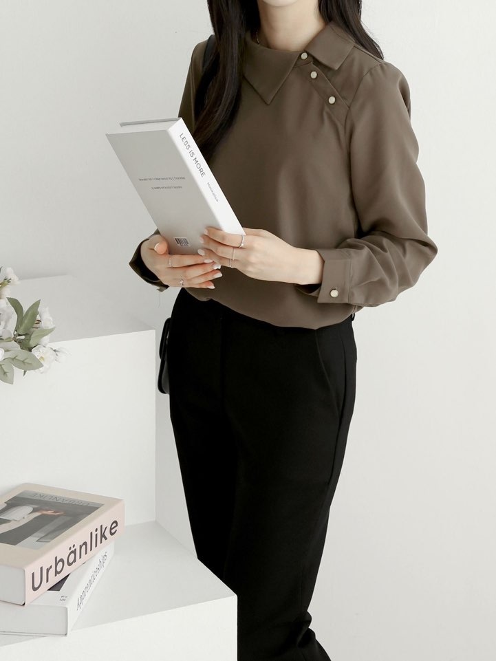 アンバランスボタンカラーブラウス | 詳細画像16