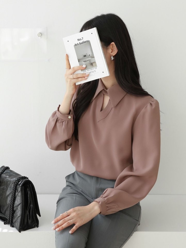 スリットカラーパフブラウス | 詳細画像11